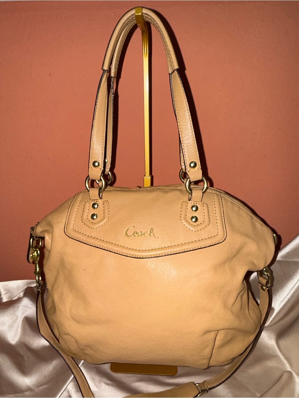 Coach Ashley Leather Convertible Satchel